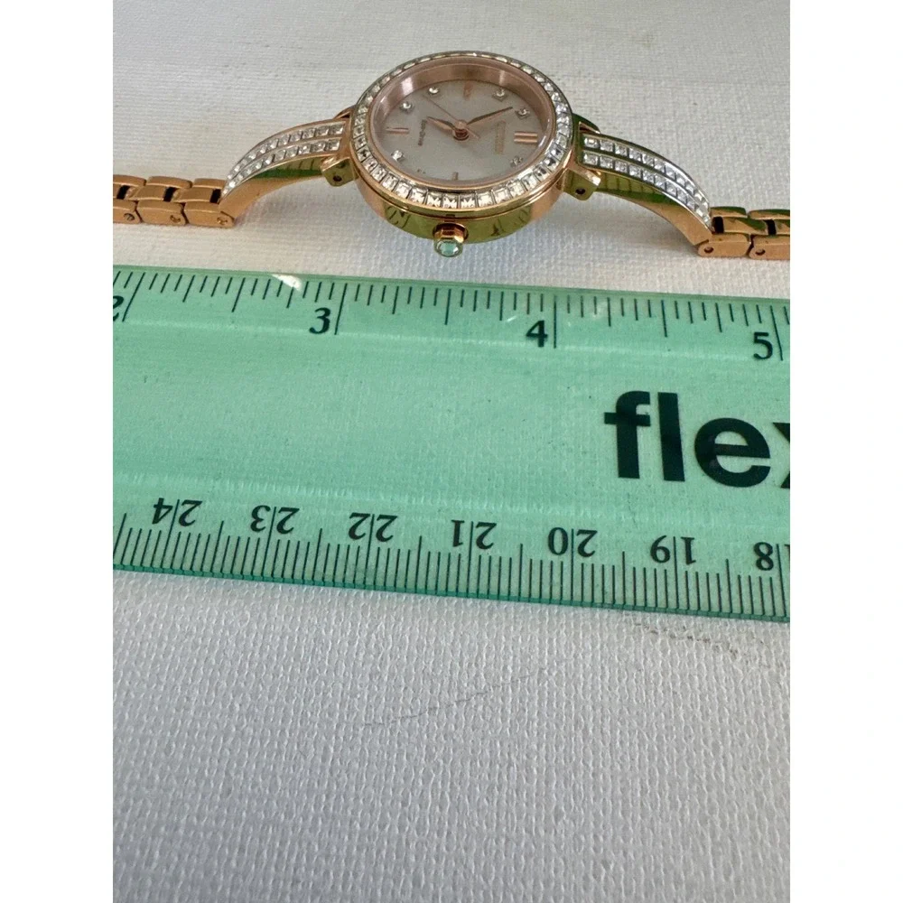 Citizen Eco-Drive E031 Rose Gold‎ Crystal Bezel Bracelet Watch Womens